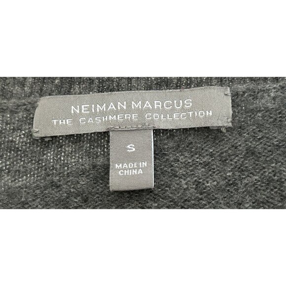 Neiman Marcus Cashmere Collection Gray Knit Sweater Dress S - Picture 4 of 9